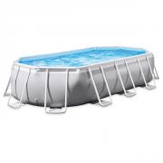 Piscine tubulaire Prism Frame - Ovale - 6,10 m x 3,05 m x 1,22 m - RECONDITIONNÉ - Bon état