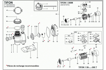 Pièces détachée Tifon1 100 T