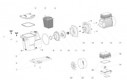 Pièces détachée Super Pump 1,5 cv Tri - 2